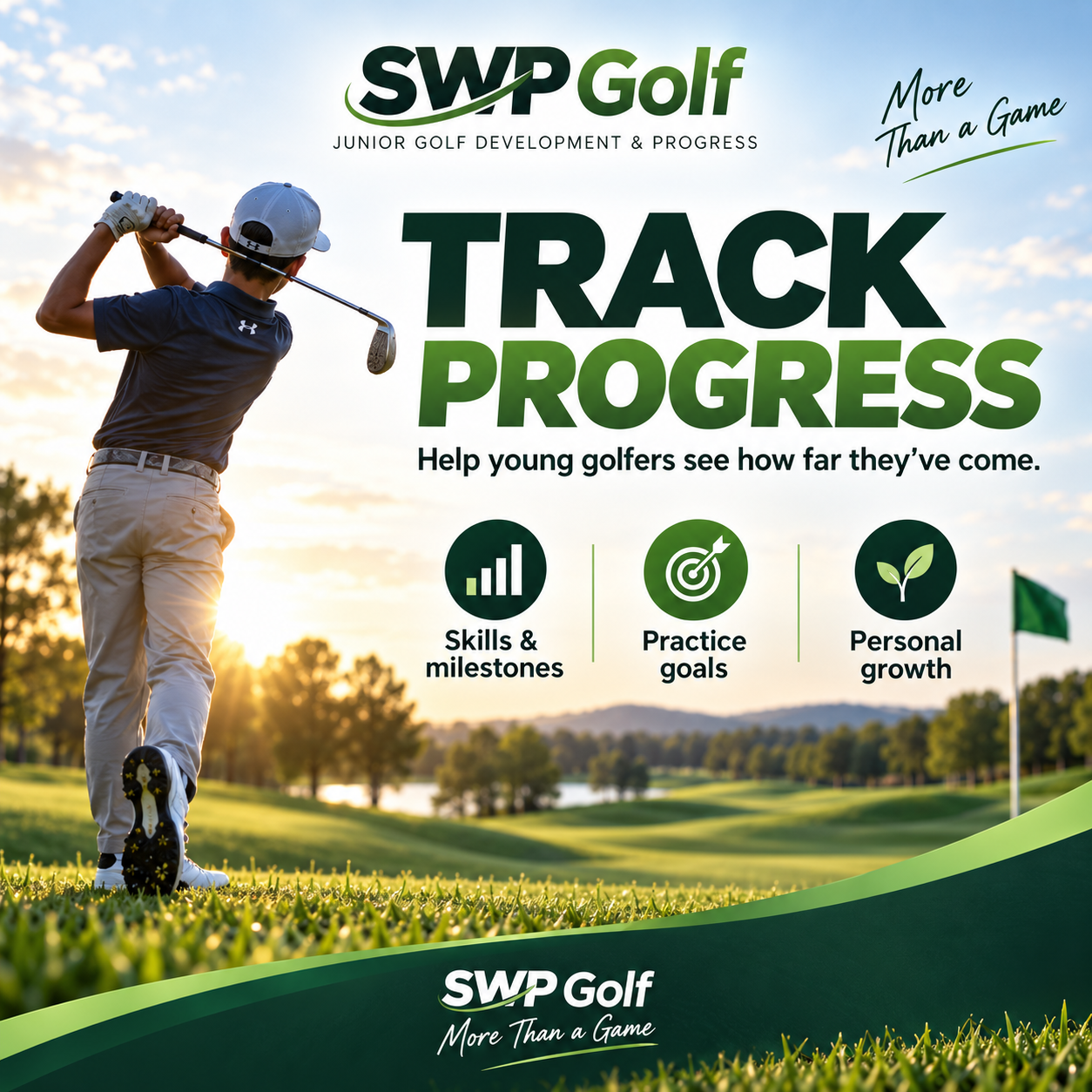 Track Progress: Helping Young Golfers See How Far They’ve Come In junior golf. — SWP Golf blog article